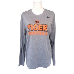 OSU Oklahoma State Women Large Distressed Football Long Sleeve Shirt